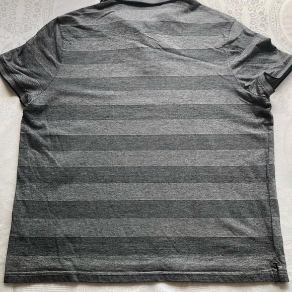 Michael Kors Gray Stripes Polo Shirt Men’s Size XL Short Sleeves Classic-Fit - Picture 2 of 16